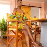 Women fashion Off-shoulder  African dress custom-made