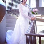 Fashion Women Wedding Dress Big Size Wedding Gown-White